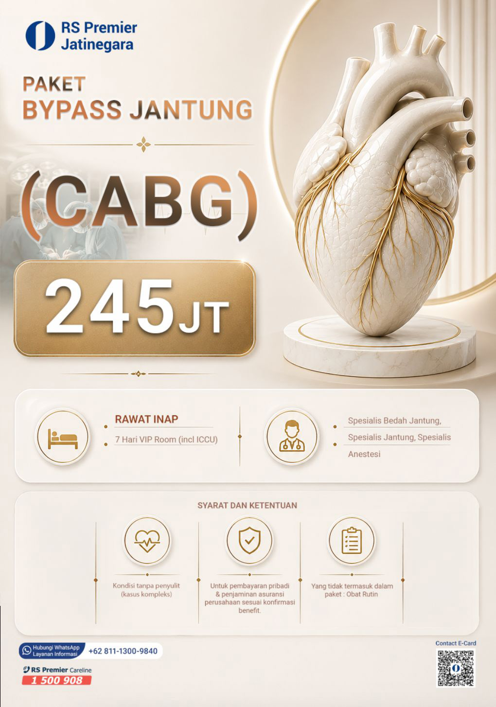 Paket Bypass Jantung (CABG) RS Premier Jatinegara