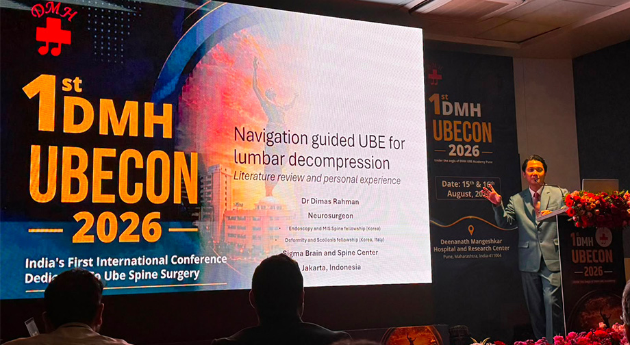 dr. Dimas Rahman Setiawan saat The 1st DMH UBECon 2026 di Pune, India